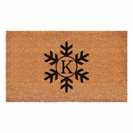 Calloway Mills Monogram Door Mat, Black, Natural, 36 in W x 72 in L 108793672K